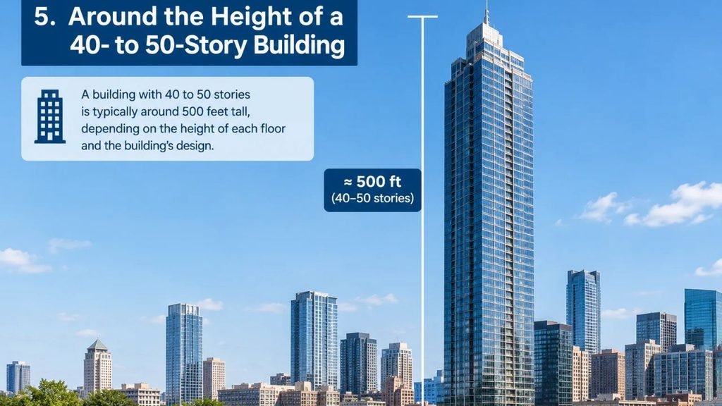 Around the Height of a 40- to 50-Story Building